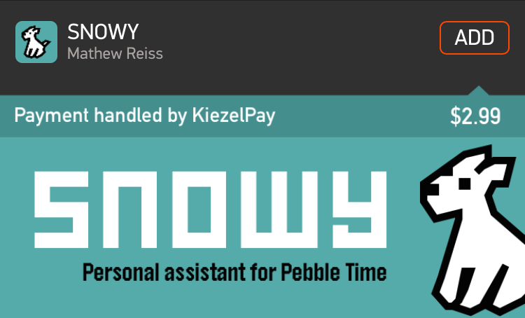 Snowy appstore Banner