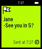 The new ActionMenuWindow
>{pebble-screenshot,pebble-screenshot--time-red}