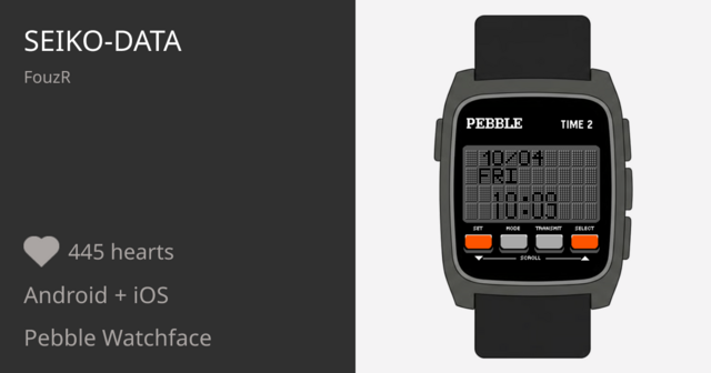 seiko-data - Pebble Appstore