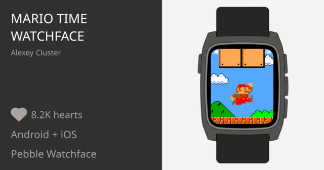 Mario Time Watchface - Pebble Appstore