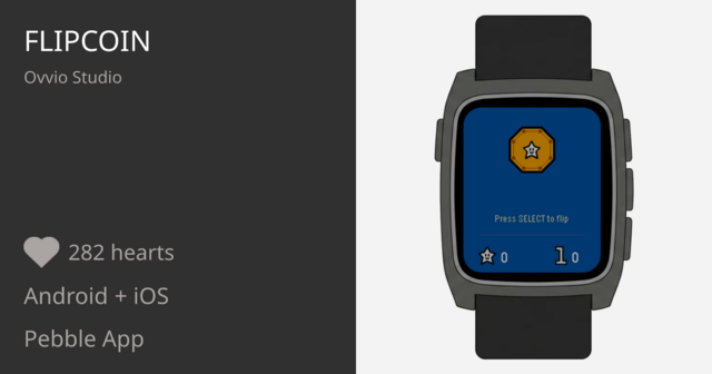 FlipCoin - Pebble Appstore