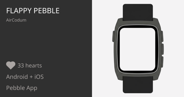 Flappy Pebble - Pebble Appstore