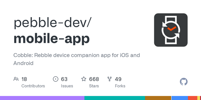 GitHub - pebble-dev/mobile-app: Cobble: Rebble device companion app for iOS and Android
