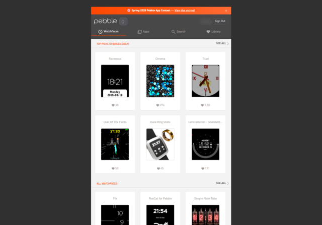 Pebble Appstore