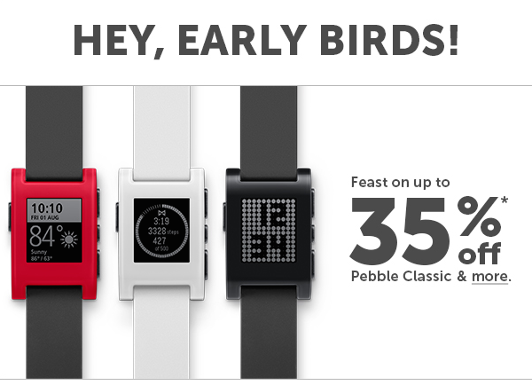 pebbleが最大35%OFFのセール中！公式サイト＆Amazon.comでも。