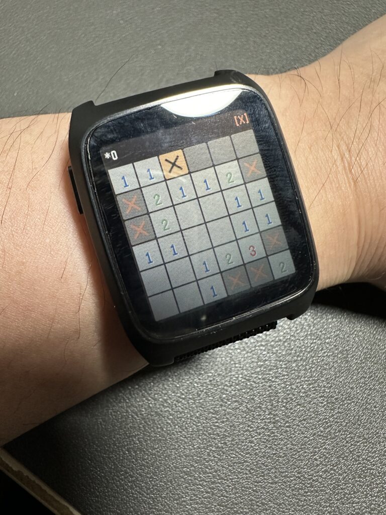 地雷除去ゲームによる画面サンプル