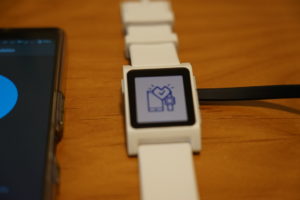 pebble2+HRとペアリングした瞬間
