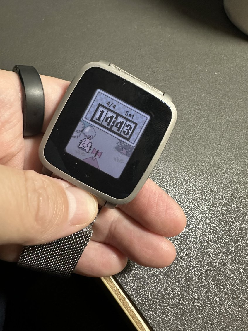 個人開発のどせいさんウォッチフェイス（公開予定はありません。個人で開発し個人で利用するだけのものです）