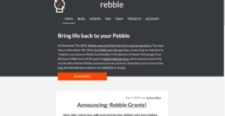 互換サービス「Rebble」のスクリーンショット